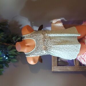 Vanity sequins t back tank top XS EUC